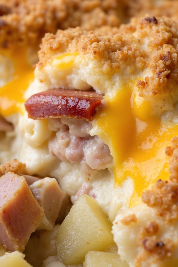 cheesy potato ham casserole