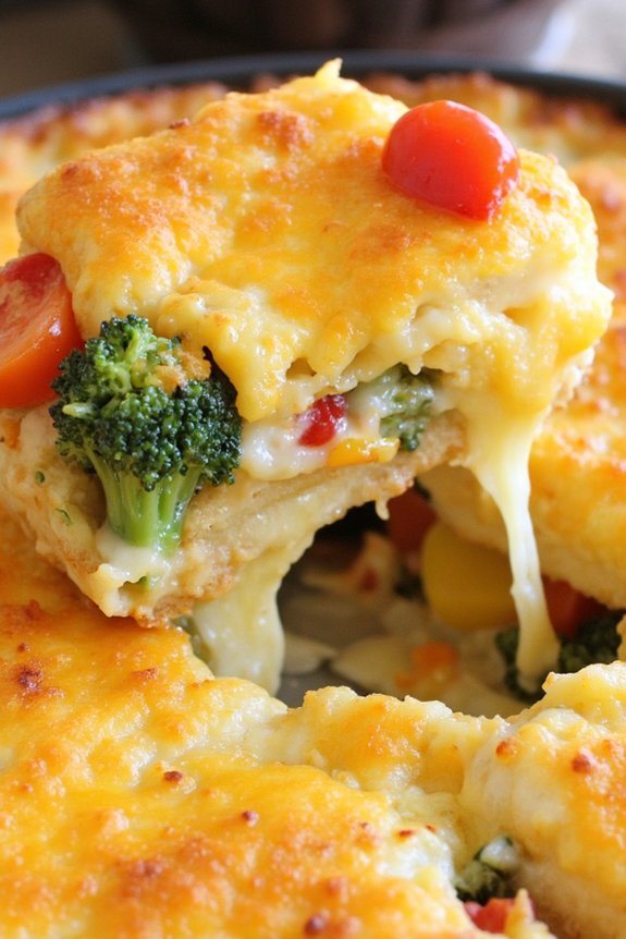 cheesy potato vegetable bake