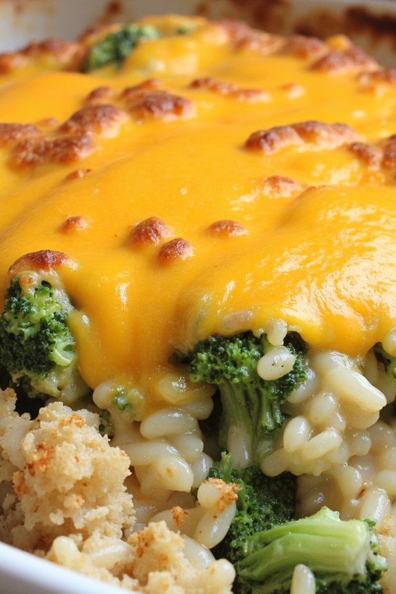 cheesy vegetable rice casserole