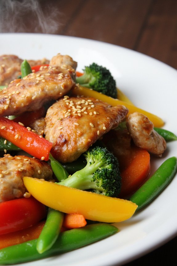 chicken and veggie stir fry