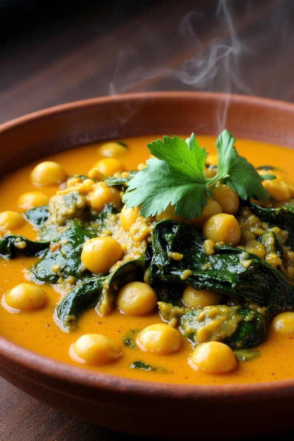 chickpea spinach curry recipe