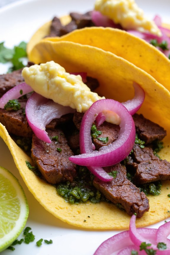 chimichurri steak taco delight