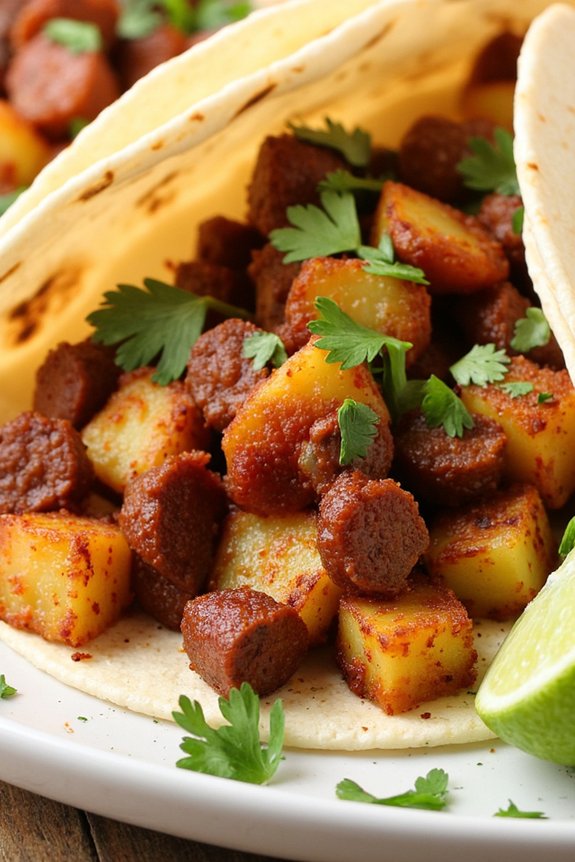 chorizo potato taco recipe
