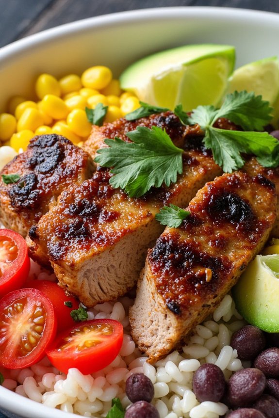 citrus marinated pork bowl