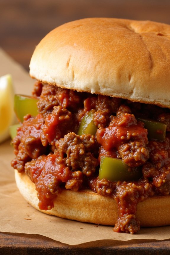classic homemade sloppy joes