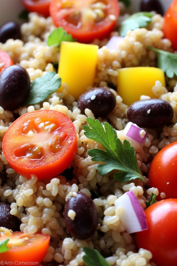 colorful nutritious quinoa salad
