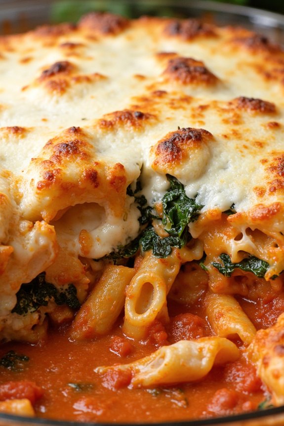 comforting baked ziti dish