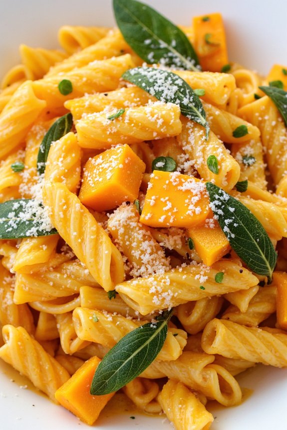 comforting butternut squash pasta