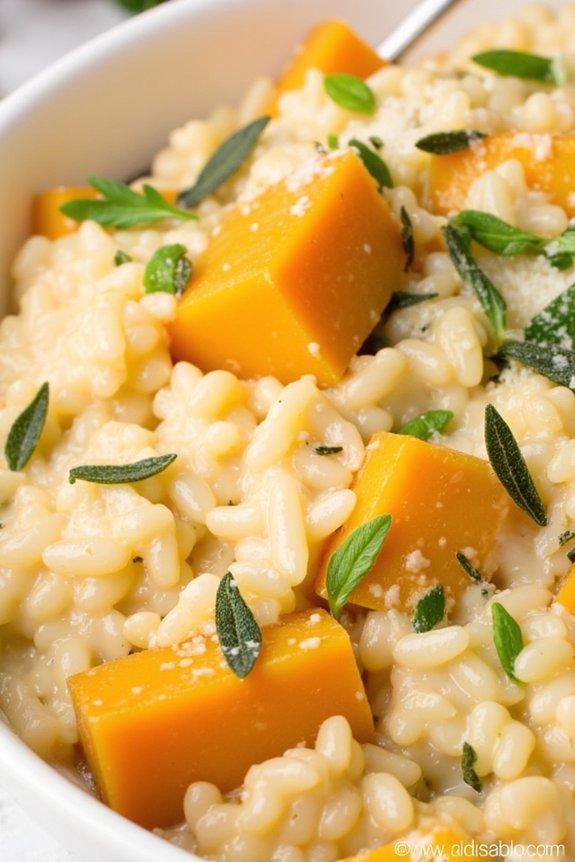 comforting butternut squash risotto