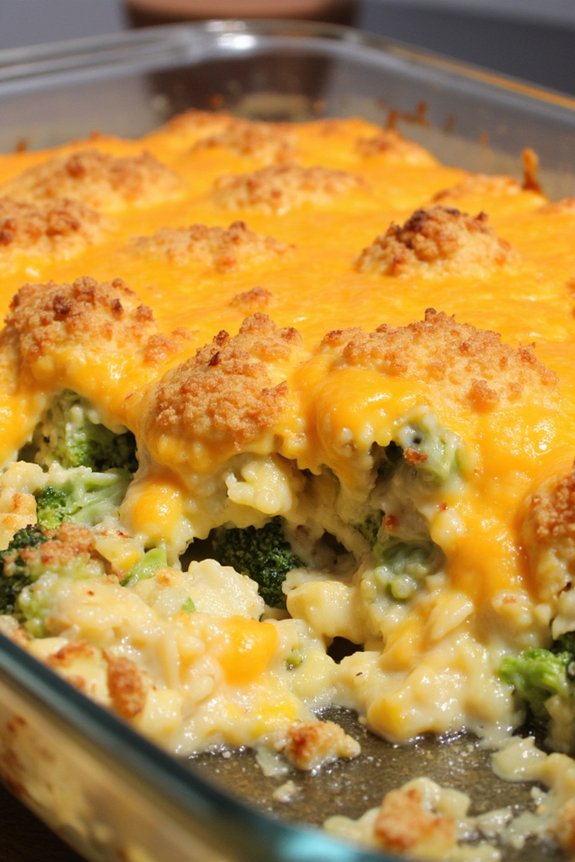 comforting cheesy broccoli casserole