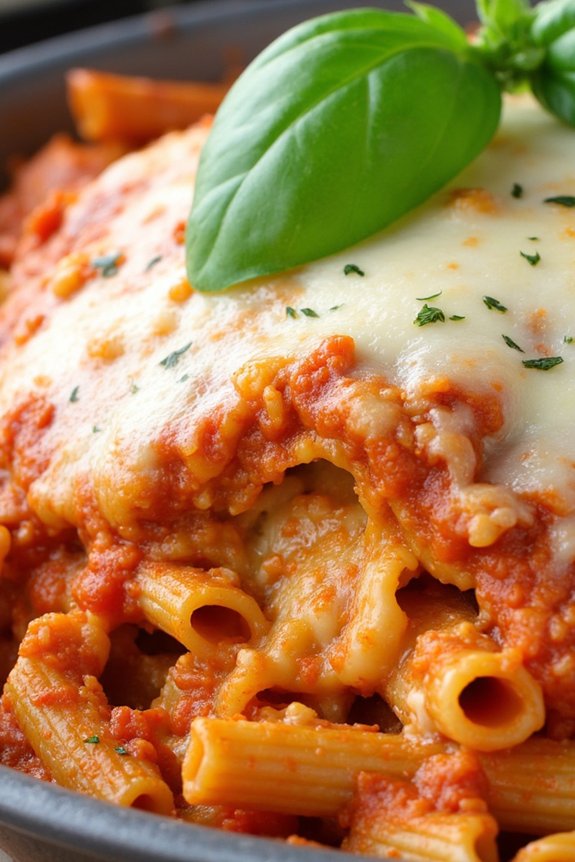 comforting cheesy pasta bake