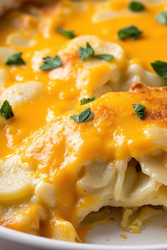 comforting cheesy potato casserole