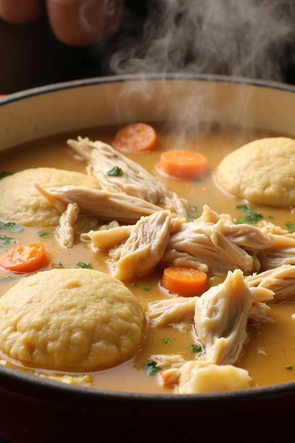 comforting chicken and dumplings