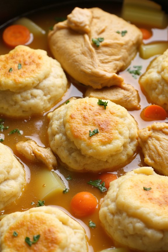 comforting chicken and dumplings