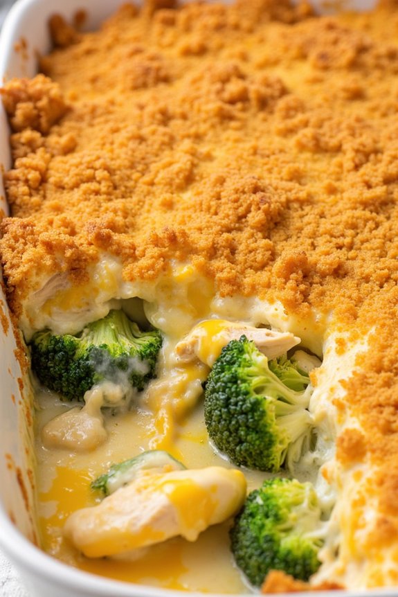 comforting chicken broccoli casserole