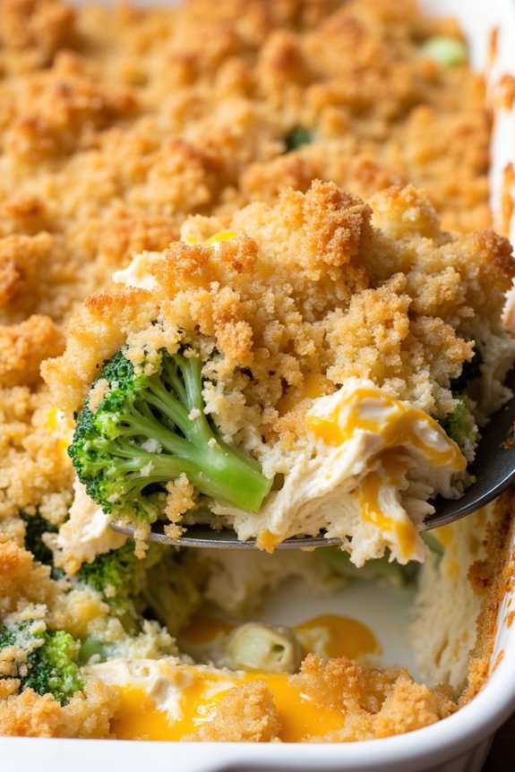comforting chicken broccoli casserole