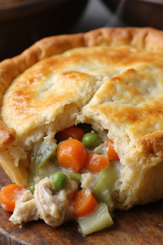comforting chicken pot pie
