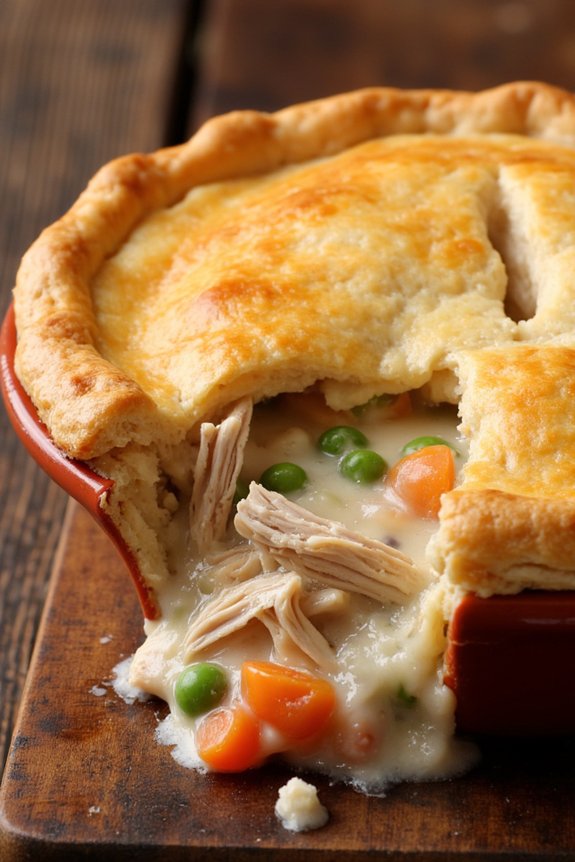 comforting chicken pot pie