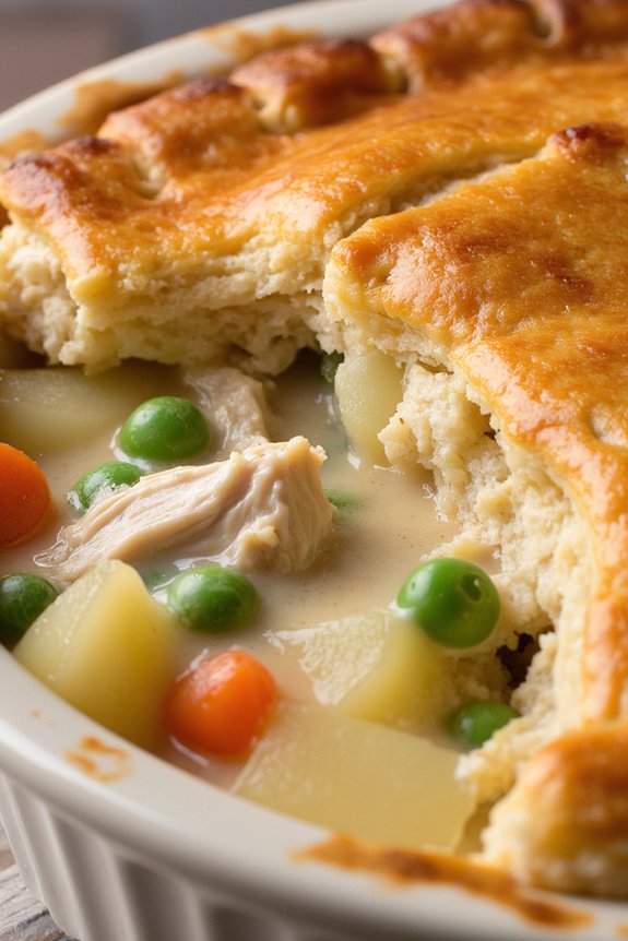 comforting chicken pot pie
