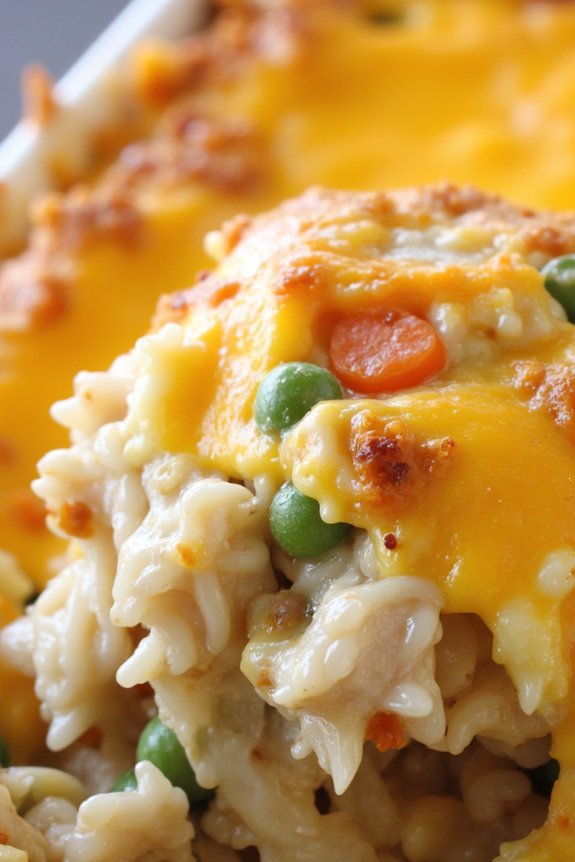 comforting chicken rice casserole