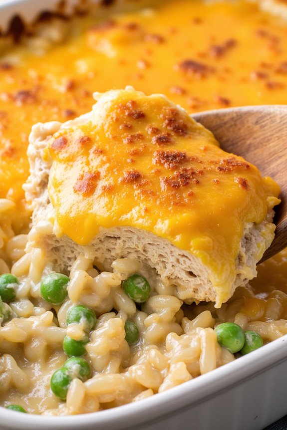 comforting chicken rice casserole