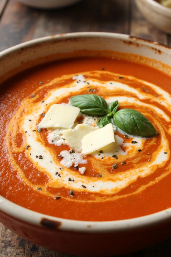 comforting creamy tomato soup