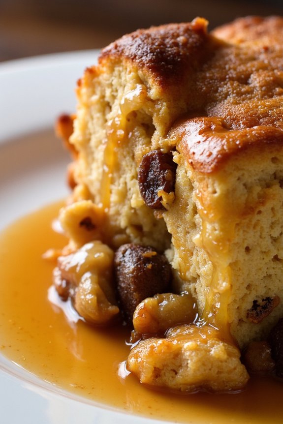 comforting holiday bread pudding