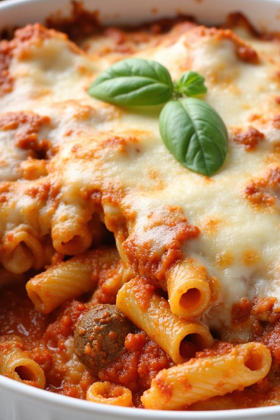 comforting italian pasta bake