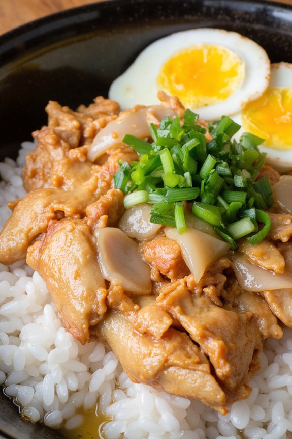 comforting japanese chicken bowl