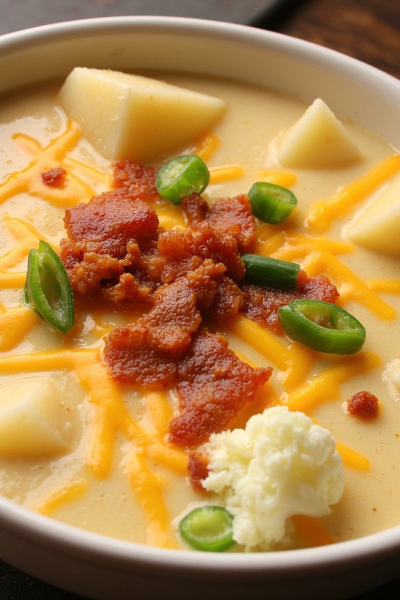 comforting loaded potato soup