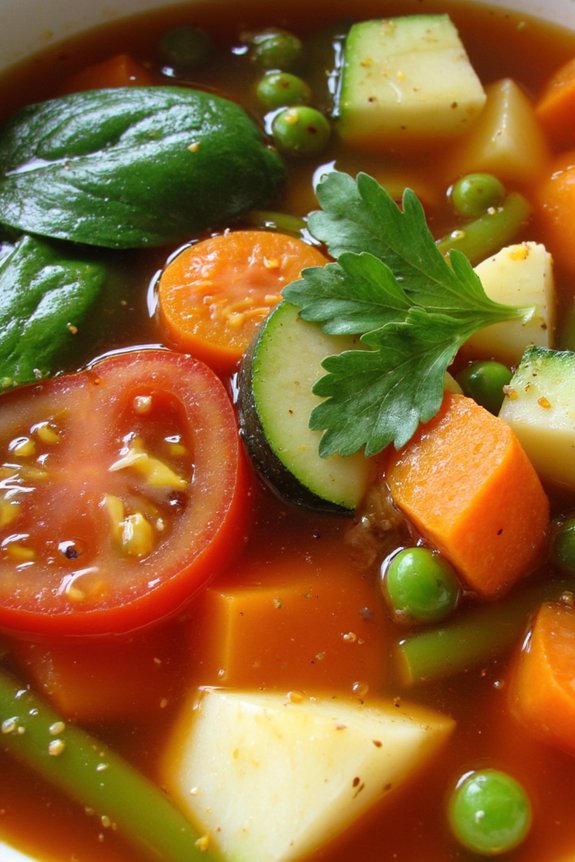 comforting nutritious vegetable soup