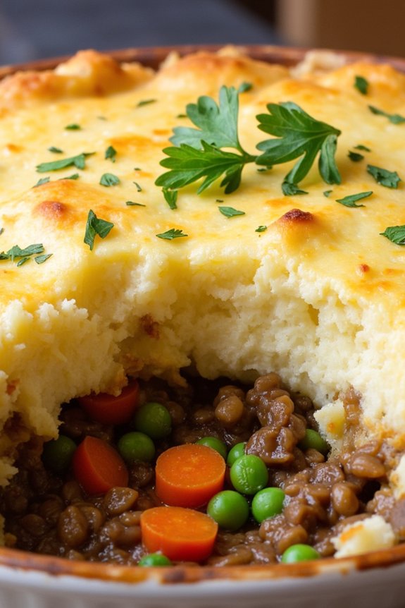 comforting plant based shepherd s pie