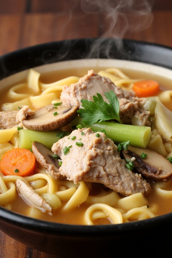 comforting pork noodle soup