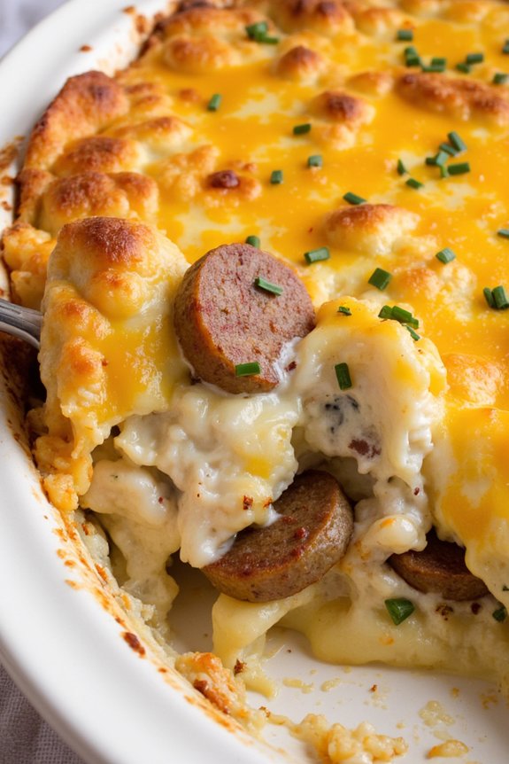 comforting sausage potato casserole