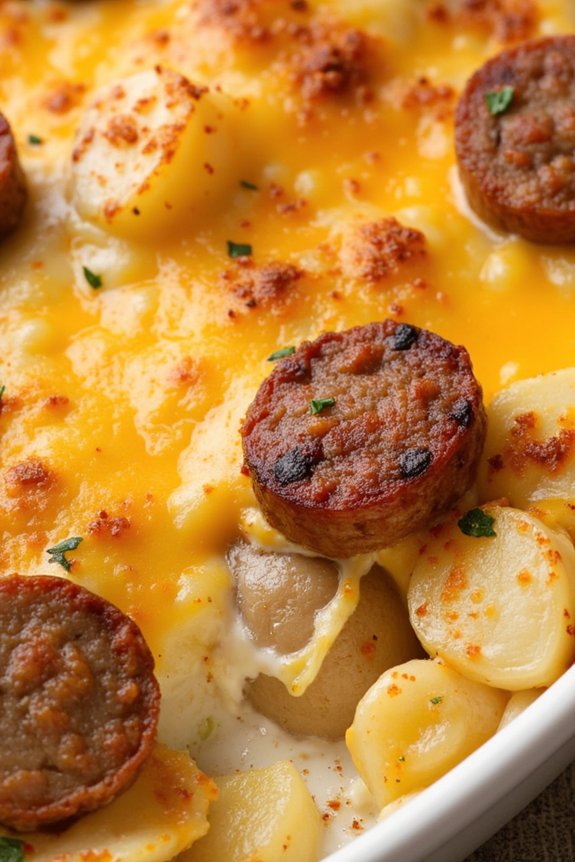 comforting sausage potato casserole