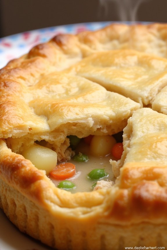 comforting savory chicken pot pie