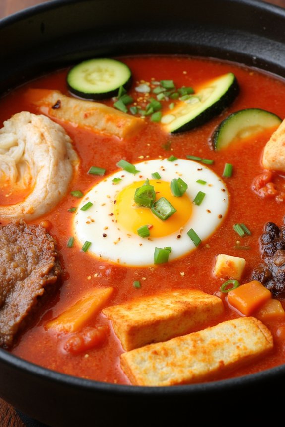 comforting spicy tofu stew