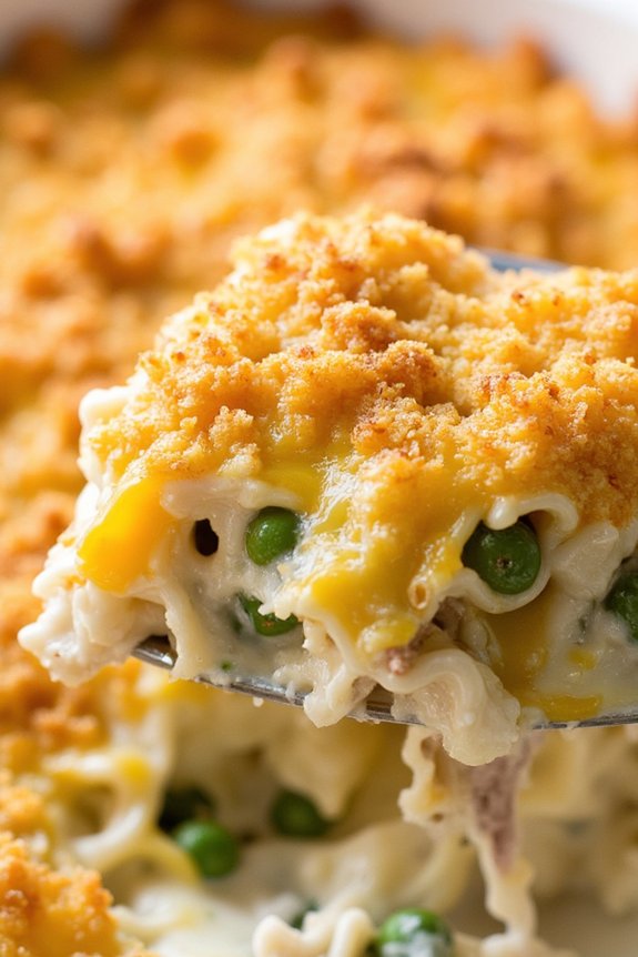 comforting tuna noodle casserole