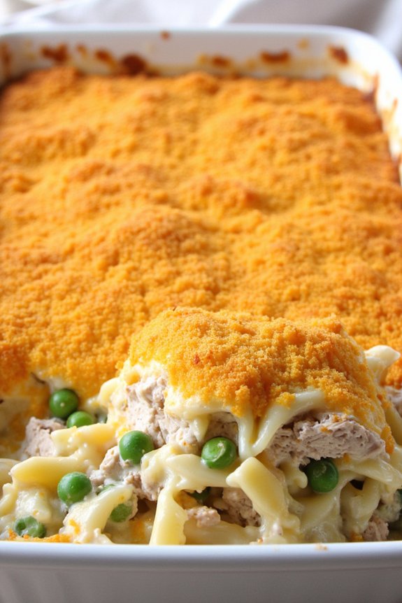 comforting tuna noodle casserole