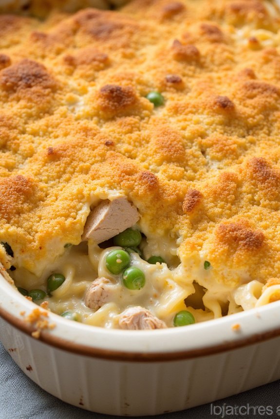 comforting tuna noodle casserole