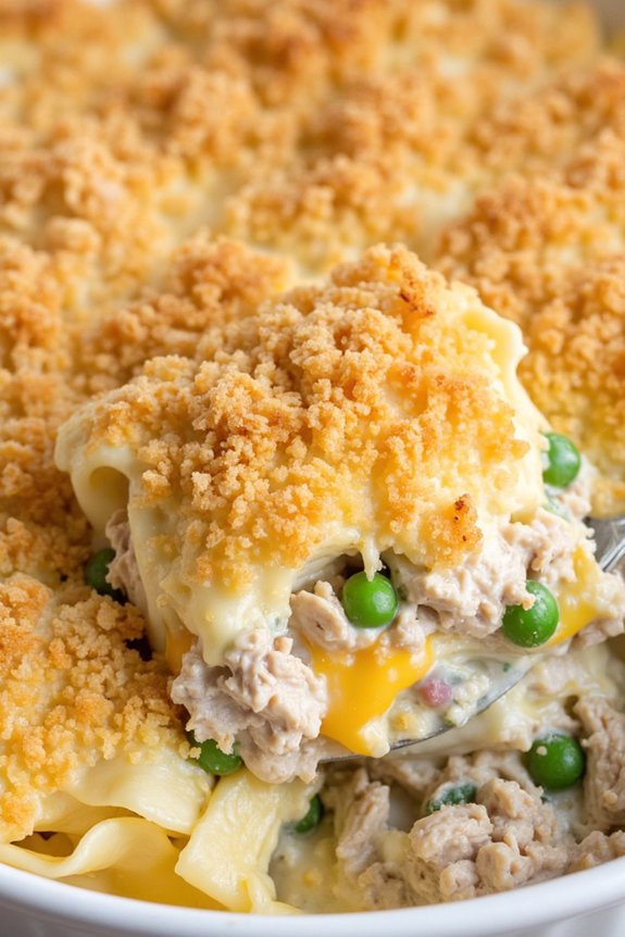 comforting tuna noodle casserole