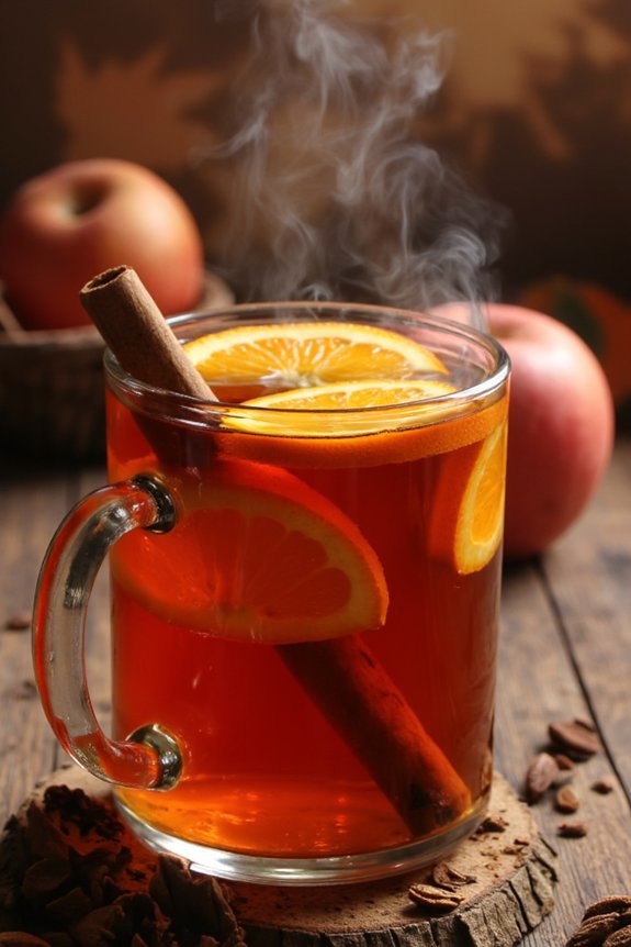 cozy spiced apple cider