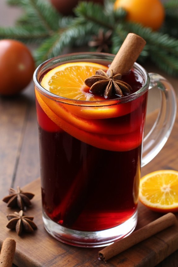 cozy spiced mulled wine