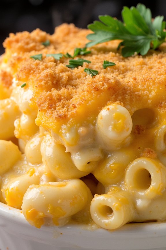 creamy baked macaroni cheese