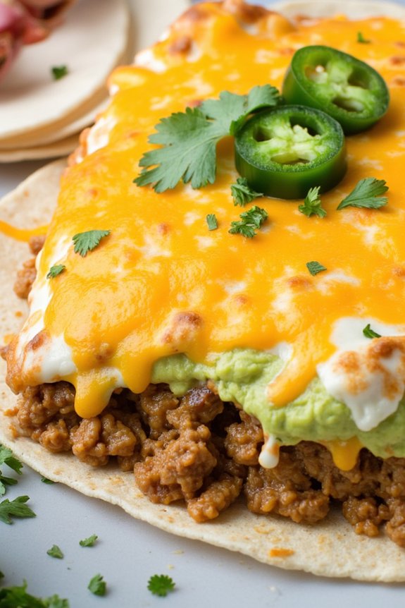 creamy beef taco casserole