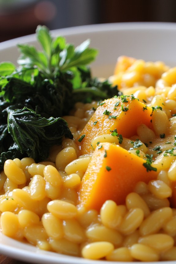 creamy butternut squash risotto