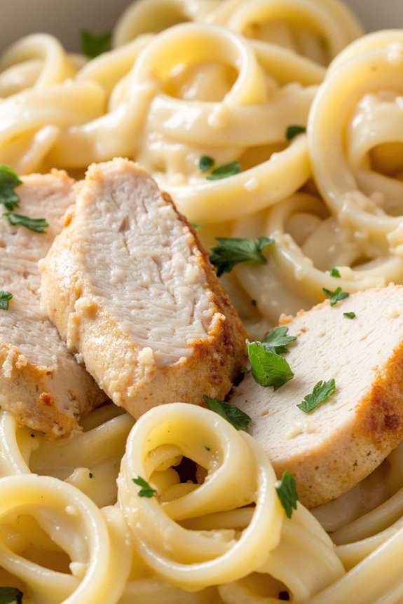 creamy chicken alfredo pasta
