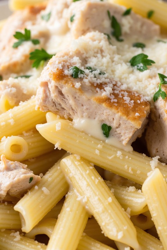 creamy chicken alfredo pasta