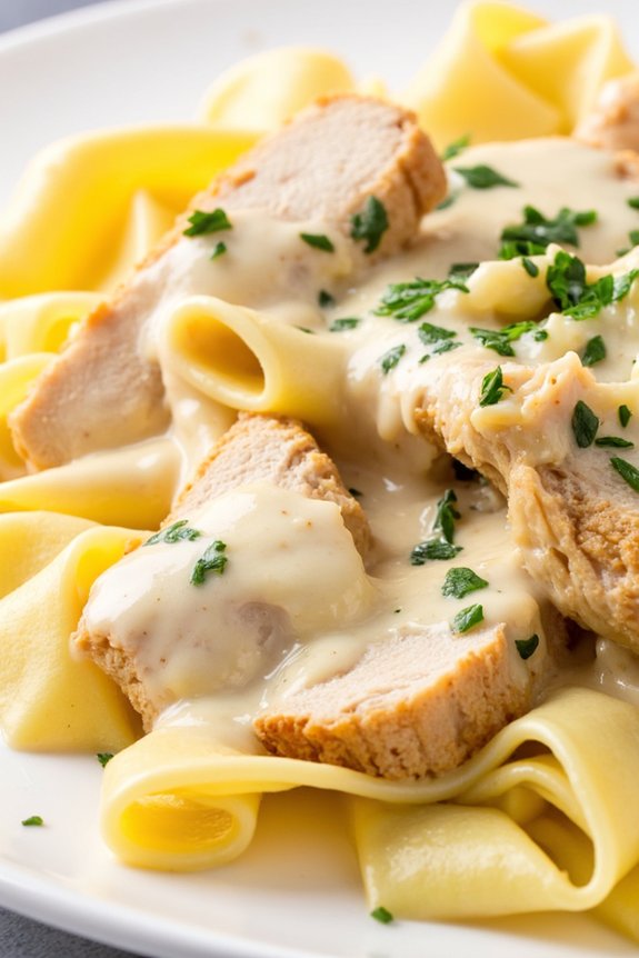 creamy chicken alfredo pasta