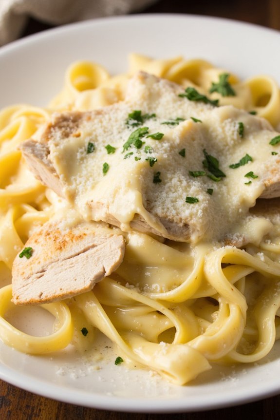 creamy chicken alfredo pasta